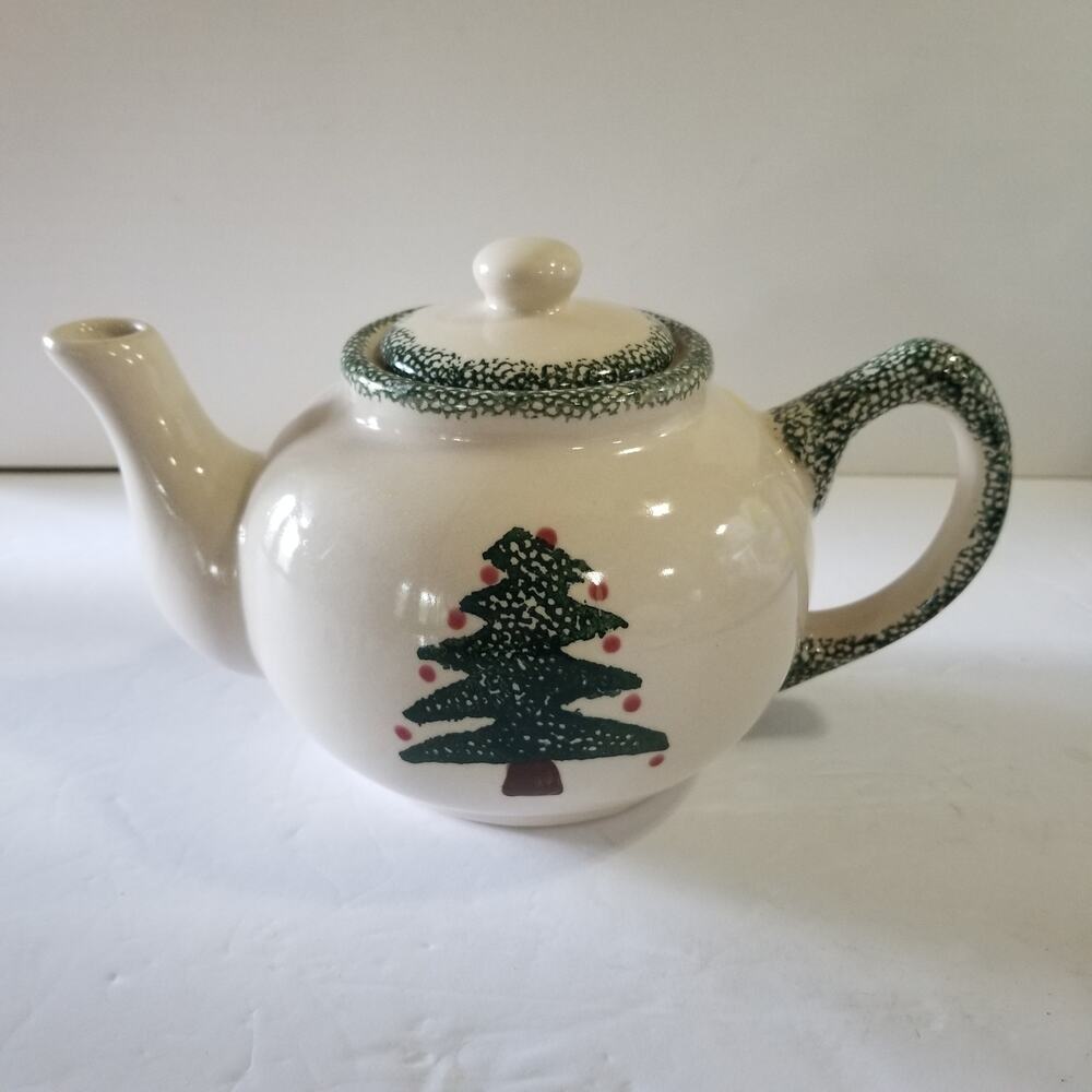 Loomco China Christmas tree teapot